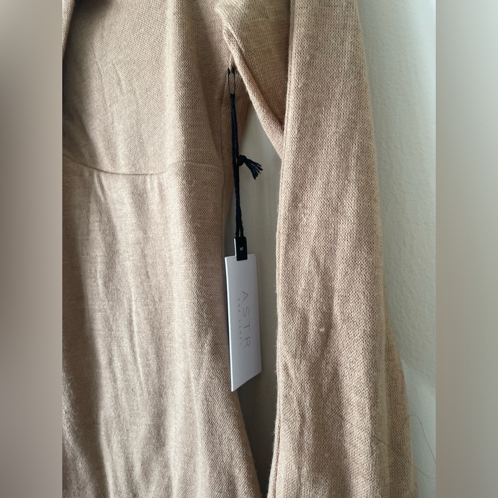 NWT ASTR the label bodycon cutout dress nude basic long sleeve cocktail - Picture 9 of 12